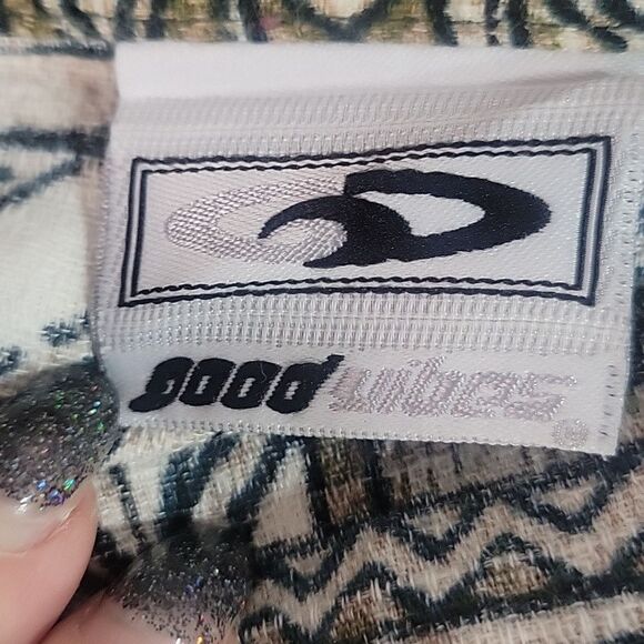 GOOD VIBES TROPICAL PRINT SHORT SLEEVE BUTTONED CASUAL SHIRT SZ XL - Picture 3 of 4